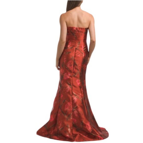 RENE BY RENE RUIZ Strapless Floral Mikado Mermaid Gown - Picture 2 of 4